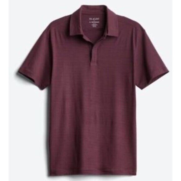 01.ALGO Performance Polo Golf‎ Shirt Maroon XL Quick Dry Resists Odor UPF-40 NWT - Picture 1 of 8